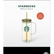 Starbucks Tropical Whimsy Glass Cold Cup 20oz. Tumbler 20oz