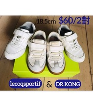 💥 Dr. Kong & Le Coq Sportif 童裝運動鞋 18.5cm  九成新  保養好質地如新！特價轉！