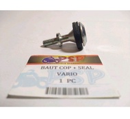 BAUT COP + SEAL VARIO / BEAT - Baud Silinder Head kop + Karet Vario Karbu (Kepala Kunci L Drat 6mm