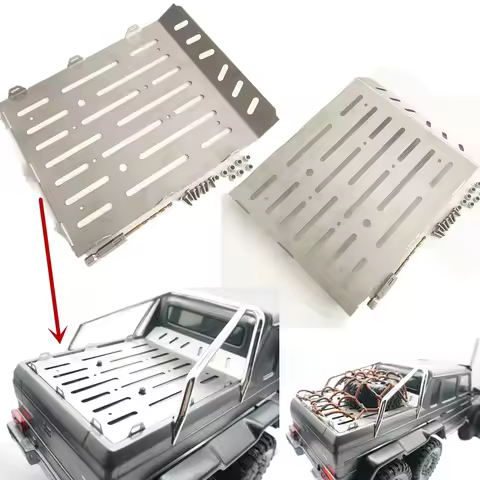 1PC Stainless Steel Rear Bucket Plate With Hook Fit Traxxas 1/10 TRX-6 G63 6X6 TRX6