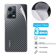 Back Carbon Fiber Film For Redmi Note 12 Pro Plus 5G 4G 2023 Note 11S 10 Pro 12s Note11 Xiaomi Back Protector Soft Film Full Cover Scratch Resistant Screen Protective Sticker