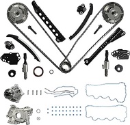 5.4L V8 Triton Engine Timing Chain Sproket Tensioner Solenoid & Oil Pump & Water Pump Fit For Ford E