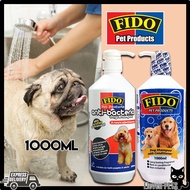 Fido Dog Shampoo 1000ml - (Fido Dog Shampoo With Conditioner, Fido Anti-Bacteria Shampoo 1L 1 Liter)