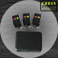 2 Buttons Remote Control Set - 3 Pieces Remote Keychains &amp; Receiver (Compatible to Alarm, Autogate &amp; Door Access System)