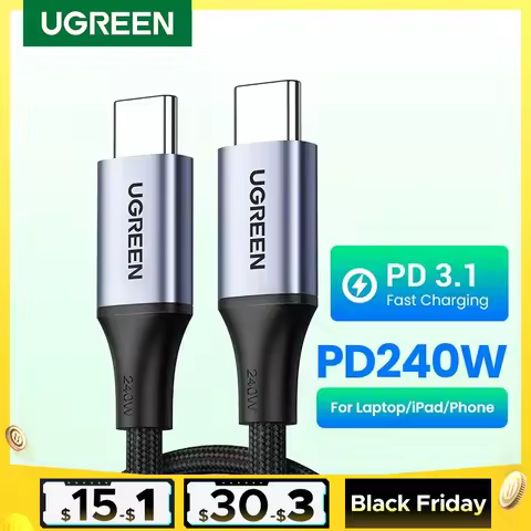 UGREEN 240W USB Type C Cable Power Line PD3.1 for PS5 Nintendo Switch Galaxy S22 MacBook Blazing-Fas