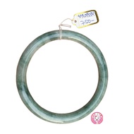 Real Burma Jade Bracelet No Color Inner Ring 6.2 Cm. Good Quality Beautiful J02 Myanmar Bangle