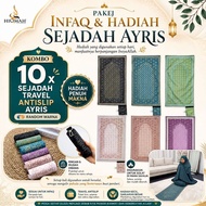 [Pakej Infaq & Hadiah] KOMBO 10x SEJADAH TRAVEL AYRIS by TELEKUNG HIQMAH Alas Sejadah Travel Premium