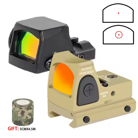 R-X Red Dot Sight GL*CK Collimator Low Power Fiber Holographic Red Dot Sight Reflex Optic Scope 20mm