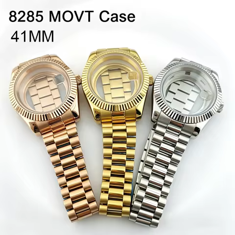 41MM Case Miyoda 8285 Watch 904L stainless steel strap Sapphire mirror and stainless steel case acce