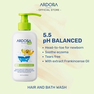 Ardora Natural Hair and Bath Wash 250ml | Kulit Sensitif & Ezema | Ruam Badan | pH Balanced