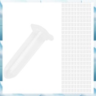 [W F S B] 500Pcs 2Ml Micro-Centrifuge Tube Test Tube Vial Clear Plastic Vials Container Snap Cap for