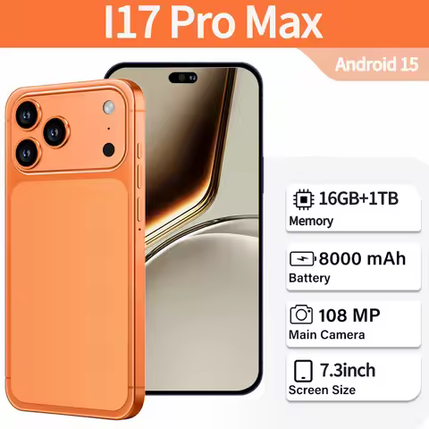 2026 New Sale i17 Pro max original global version HQ intelligent 4G 5G Snapdragon 8 Gen4 8000mAh bat