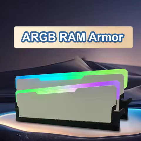 RAM Armor 5V-3PIN ARGB DDR3 DDR4 DDR5 Memory Stick Aluminum Heat Sink Computer Desktop Memory Stick 