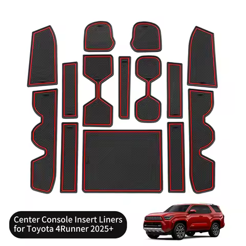 for Toyota 4Runner 2026 2025 Anti-Slip Gate Slot Mat Rubber Door Groove Pad Cup Holder Coaster Car I