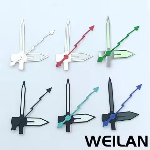 Silver Black Watch Hands Luminous Fit NH35 NH36 7S26 7S36 4R35 4R36 Movement