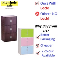 KTY Codey 6 Doors Storage Box With Lock/ locker cabinet 6 doors cabinet kabinet kanak kanak kabinet 