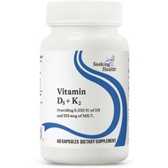 Seeking Health Vitamin D3 & K2 – Immune & Bone Support – D3 (Cholecalciferol) + K2 (MK-4) –