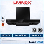 Livinox LCH-ROCK-X-90BL T Hood / LCH-COPPERPLUS-90SS L Shape / LCH-BARTEK DC-90BL Kitchen Cooker Hoo