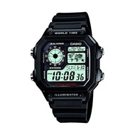 Casio Men's AE1200WHD-1AV Silver Stainless-Steel Quartz Watch with Digital Dial