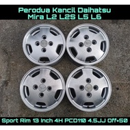 Sport Rim 13 Inch 4H PCD110 4.5JJ Offset+50 For Perodua Kancil Daihatsu Mira L2 L2S L5 L6