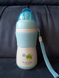 【韓國品牌】Lock &Lock Hello Bebe 真空防滑套吸管壺- 330毫升(藍色)