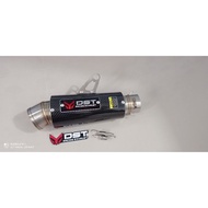 Racingknalpot DST racing V2 carbon sarangan half inlet 50mm universal racing exhaust