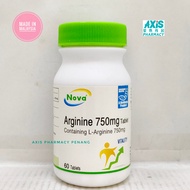 [CLEARANCE] Arginine 750mg 60's Tablet EXP: 07/2025