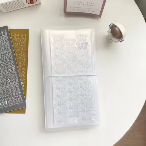 Yoofun Sticker Material Collection Holder Storage Book Case Transparent Photo Album Scrapbooking Mat