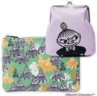 日本 moomin 姆明 亞美 小不點 化妝包 手拿 包 收納袋 二件組