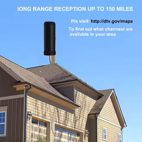 Outdoor Digital TV Antenna Signal Amplifier DVBT2 Ground Wave HDTV Antenna High Power Strong Antenna