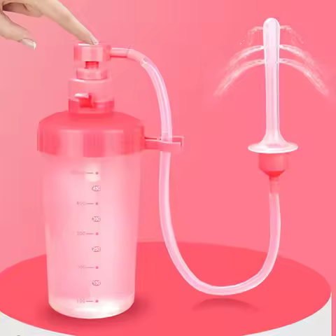 350ml/500ml Bidet Vaginal Clearner Anal Douche Enema Reusable Vagina Irrigator Anus Cleaning Syringe