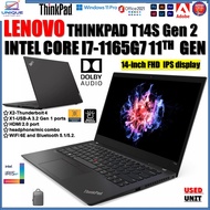 Lenovo ThinkPad T14 Gen 2 Intel Core i7-1165G7-11Th Gen 32GB RAM 1TB SSD 14" FHD IPS Laptop INTEL Ir