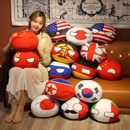 30/40Cm ☆ Polandball Country Ball Toy Countryballs Pendant Plush Doll Countryball Pillow Cushion