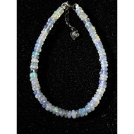 #B895-1 100% Natural High Quality Multicolored Opal Bracelet 4.3mm