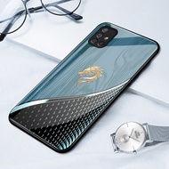 Case For Samsung A71 4G A71 5G A91 Shockproof Glass Shell Dragon Phone