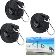 Boat Cover Support Poles Straps, Boat Pole Straps with Stainless Steel Hook, Boat Cover Support Stra