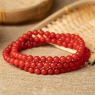 Persimmon Red Southern Red Bracelet 5mm Multi-Circle Agate Bracelet 108 Beads Full of Fleshy Multi-C