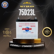 OSIMA 75D23L / D23 / D23L Wet Car Battery | Bateri Kereta | Proton Exora Preve Inspira & Nissan X-Tr