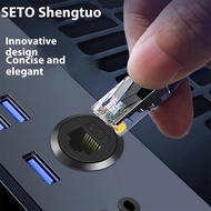【MT】 Dustproof Waterproof RJ45 CAT6 Female Connector For Gigabit Data Transmission