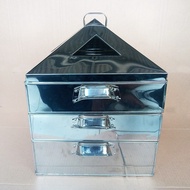Produk Klakat Steamer kukusan 3 susun stainless ukuran 30X30 35x35