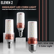 LILIN CAHAYA LED Corn Bulb E27 / E14 Chandelier LED Candle For Home Decoration (1 Bulb 3 Light Color