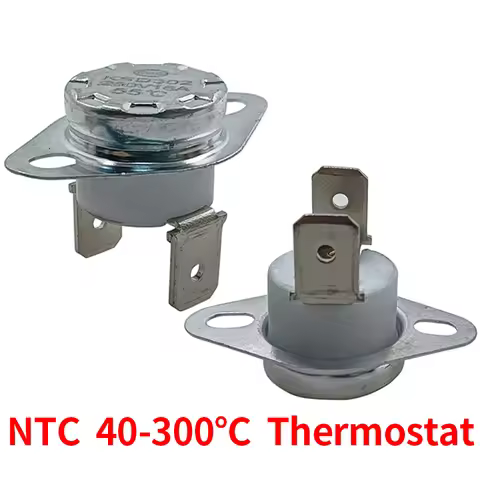 2/5/10PCS Bimetal Thermostat KSD302/KSD301 40-300C 16A 250V Ceramics 40C 60C 100C 150C 200C 250C 300