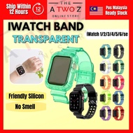 Premium High Quality Apple Watch Soft TPU Silicone Sport Transparent Color Strap(38-40,42-44mm) Seri