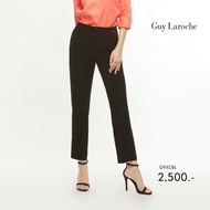 กางเกงขายาว กางเ﻿กงผู้หญิง Guy Laroche Low Waist Slim Pants กางเกงขา 9 ส่วน เหนือตาตุ่ม เอวต่ำพอดีสะดือ (G9XCBL)