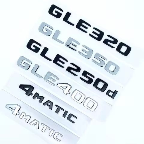 2017 Letters Emblem Badge for GLE250d GLE300d GLE350d GLE400 GLE450 4Matic Car Styling Trunk Namepla