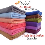 Bath Towel Kain Tuala Besar Serap Air Tuala Mandi Dewasa Prosoft XL/Standard