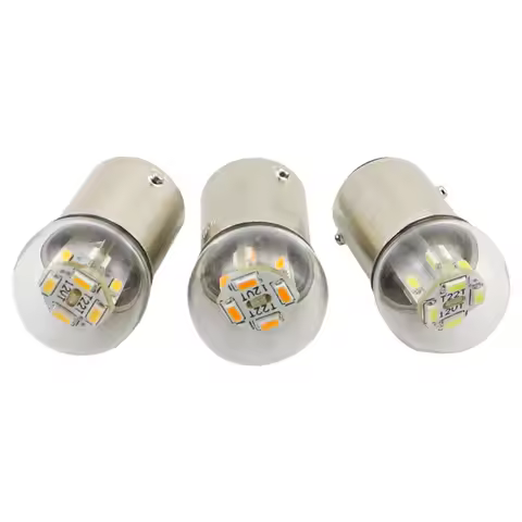 6v Motorcycle Led Lights G18 R5w 12v 24V Auto Bulbs Equipment Indicator Smd 3014 Chips Signal Lamp R