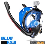 MVP Local Shop  VO2max รุ่นใหม่ หน้ากากดำน้ำ แบบเต็มหน้า สำหรับดำน้ำตื้น ท่อคู่ เพิ่มออกซิเจน หายใจส