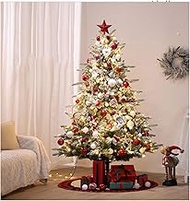 5/6ft Flocking Christmas Tree Set Large Artificial Encrypted Snowflake Christmas Tree Luxury Outdoor vidad Home Decor