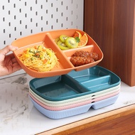 Compartment Plate 211 Reduced Fat Plate Quantitative Breakfast Plate Tableware Household Fruit Plate